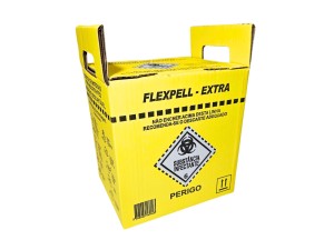 Coletor Infectante 7L EXTRA Amarelo Ouro cx c/20 un
