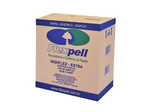 Papel Higiênico 100% Celulose EXTRA 10cm x 300m cx c/8 un